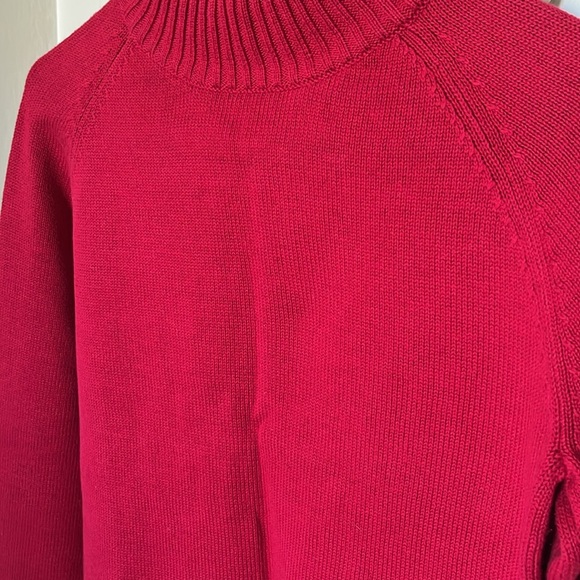 Jeanne Pierre Red Crew Neck Pull-On Sweater, Medium Weight, Women’s Sz S - Picture 7 of 14
